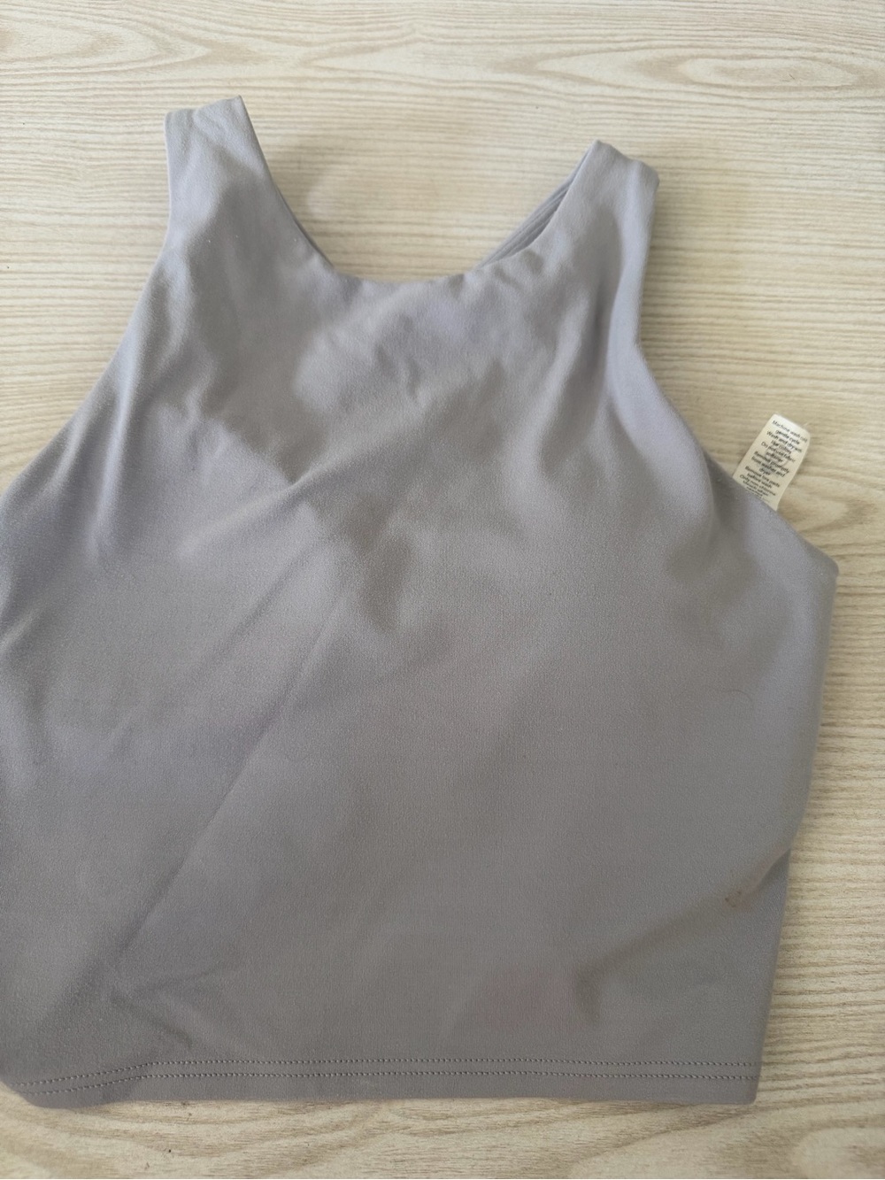 Athleta Gray Scoop Crop Tank